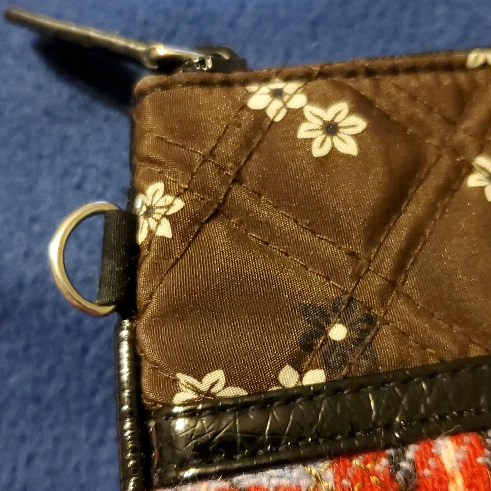 Vera Bradley Patchwork quilted fabric clutch